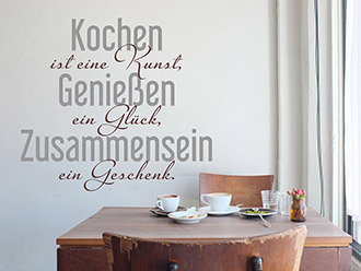 Wandtattoo Essen & Trinken Sprüche online kaufen bei Wandtattoo.de