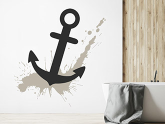 Wandtattoo Splash Anker