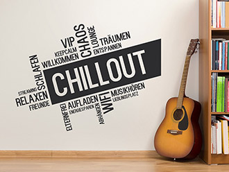 HPNIUB Chill out Wand Aufkleber Lounge Wand AufkleberWandtattoo  Jugendzimmer Spruch CHILL OUT ZONE in Schwarz Wandsticker Teenager Mädchen  & Junge Grafitti Aufkleber Jugendliche Zimmer Deko : : Baumarkt