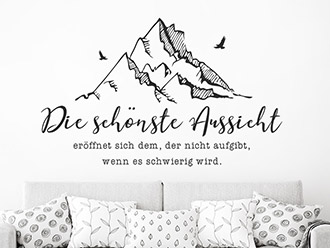 Wandtattoo Die schönste Aussicht