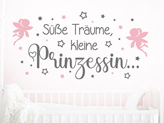 Wandtattoo Süße Träume kleine Prinzessin