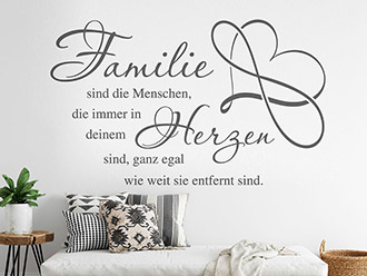 Wandtattoo Familie sind die Menschen