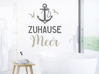 Wandtattoo Zuhause Meer