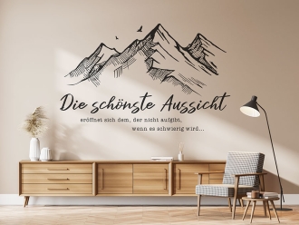 Wandtattoo Berge mit Aussicht