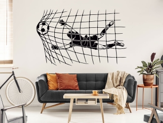 Wandtattoo Fußball Torschuß