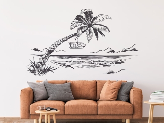 Wandtattoo Beachtime Landschaft