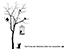 Garderobe Baum mit Vogelkäfig Motivansicht