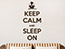 Wandtattoo Keep calm and sleep on