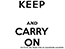 Wandtattoo Keep wild and carry on Motivansicht