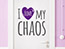 Wandtattoo I love my chaos