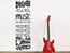 Wandtattoo Banner Vintage Music