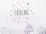 Wandtattoo Liebling mit Herzen