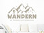 Wandtattoo Wandern ist Freiheit