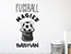 Wandtattoo Fußball Magier mit Wunschname