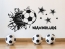 Wandtattoo Cooler Fußball mit Sternen