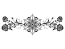 Wandtattoo Ornament Blütendesign Motivansicht