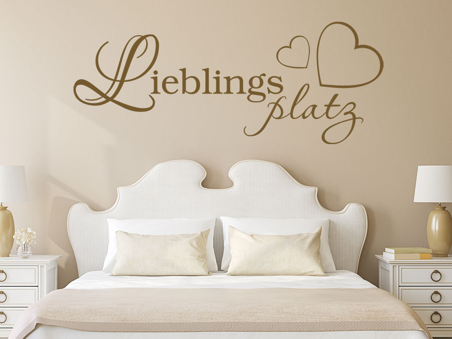 Wandtattoo lieblingsplatz bei homesticker.de