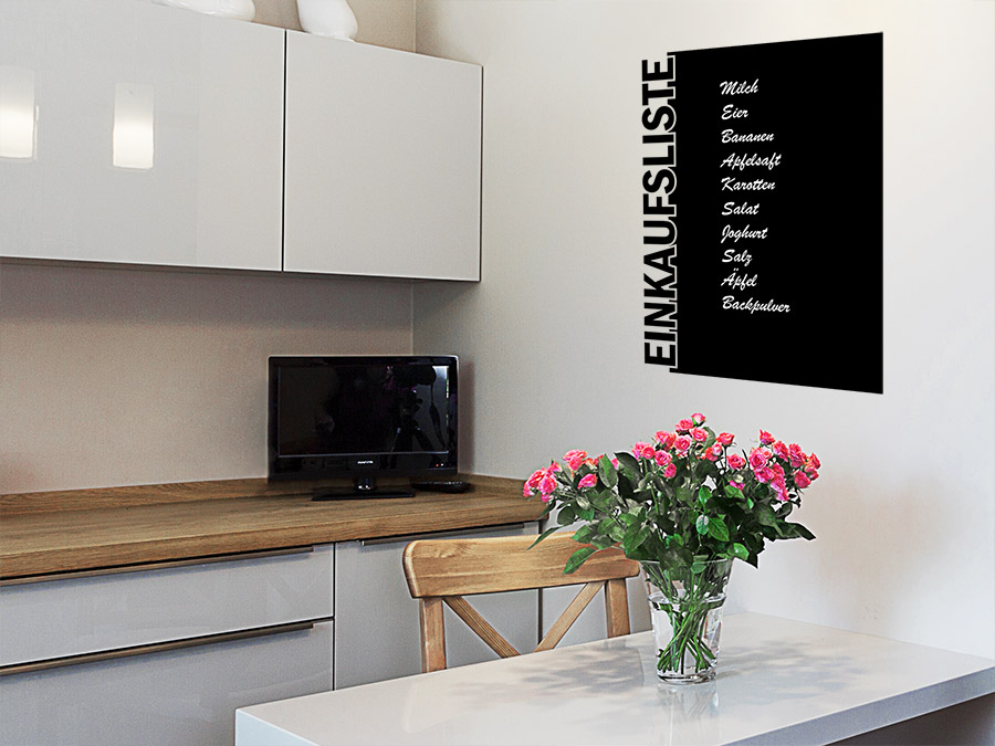 Tafelfolie Einkaufsliste Wandtattoo Beschreibbar Wandtattoo De