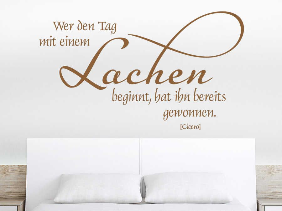 Wandtattoo Wer den Tag...