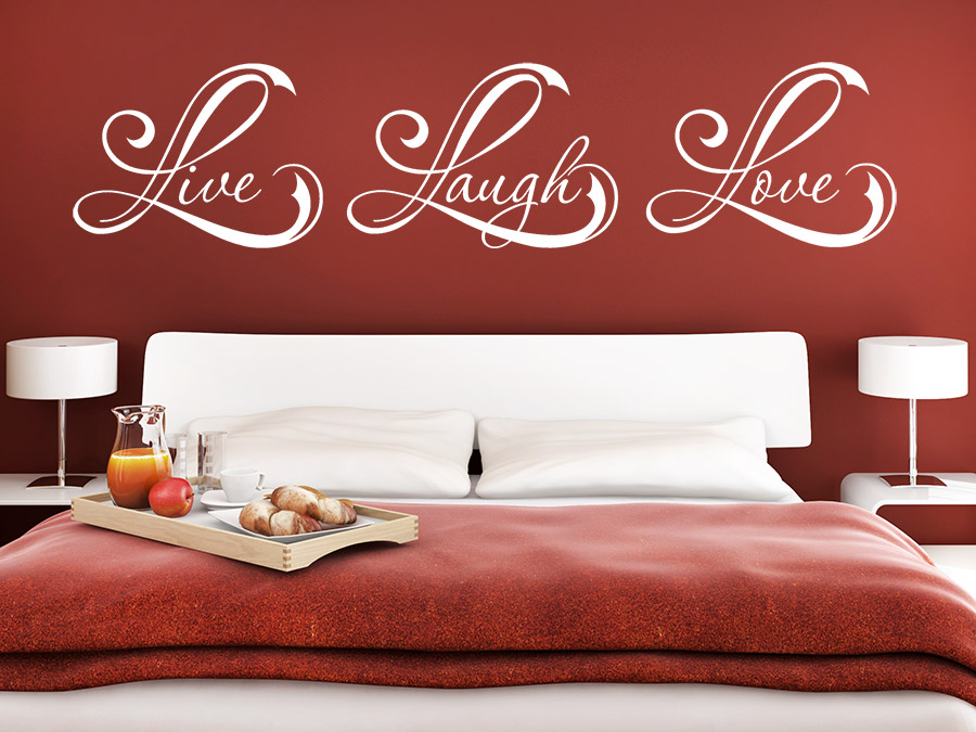 Wandtattoo live laugh love bei homesticker.de