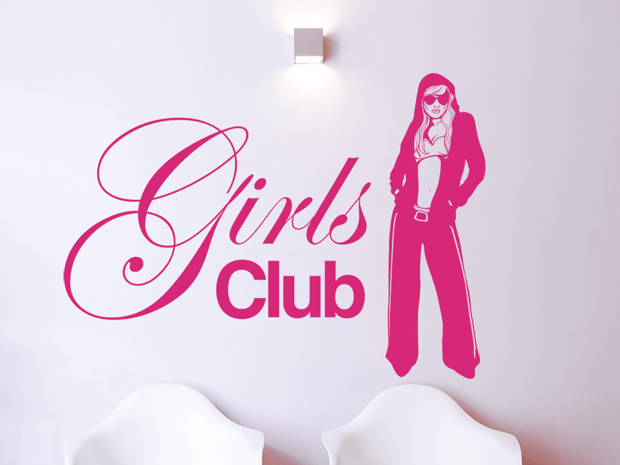 Wandtattoo Girls Club
