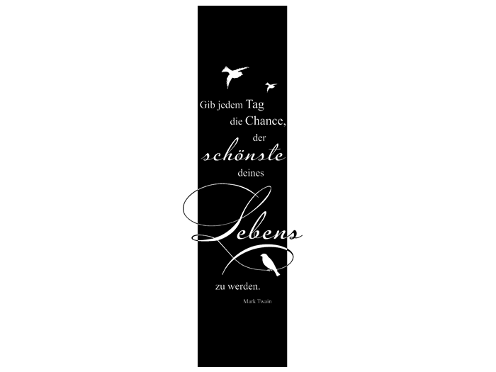 Ansicht Banner Der schÃ¶nste Tag als Wandtattoo