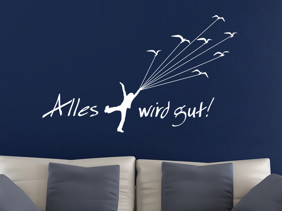 Wandtattoo Alles wird gut&hellip; bei Homesticker.de