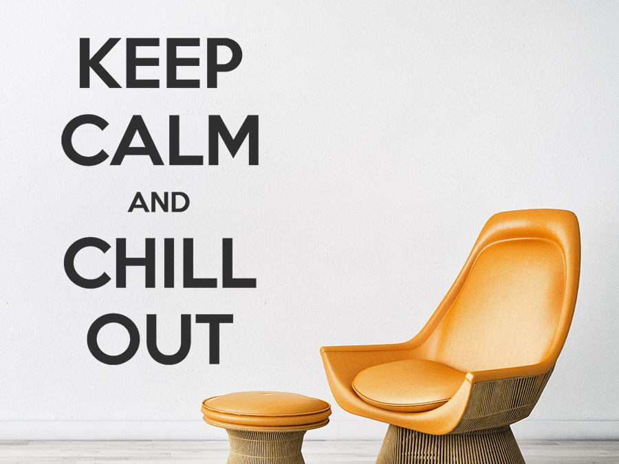 Wandtattoo Keep calm and chill out