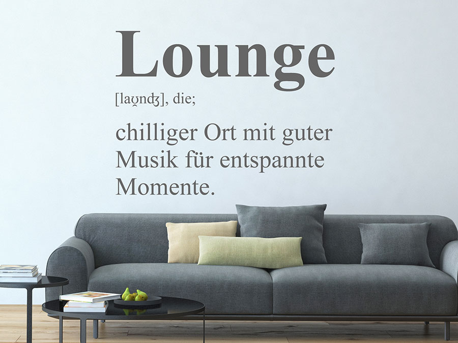 Wandtattoo Lounge Definition