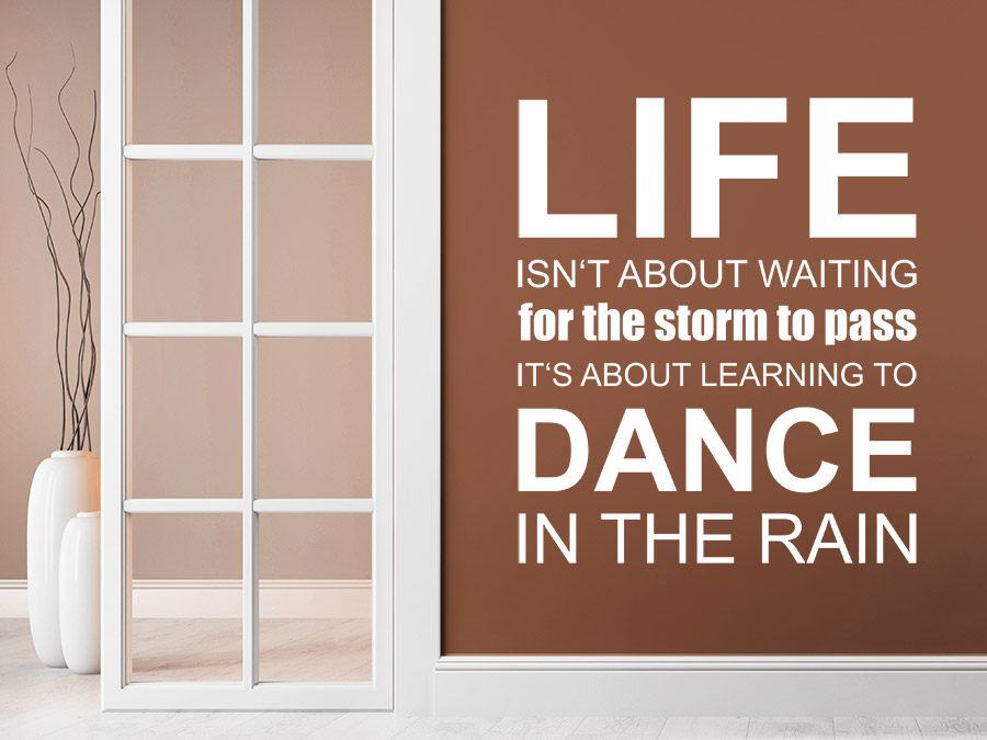 Wandtattoo Dance in the rain
