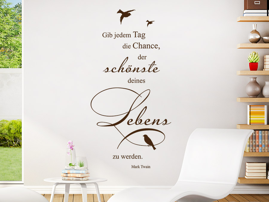 Wandtattoo Der schönste Tag deines Lebens Wandtattoo.de