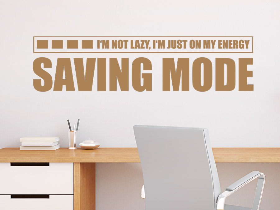 Wandtattoo Energy Saving Mode
