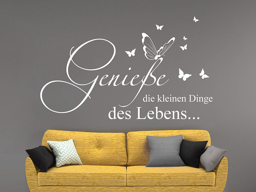 Dinge die Lebens Wandtattoo kleinen des Genieße