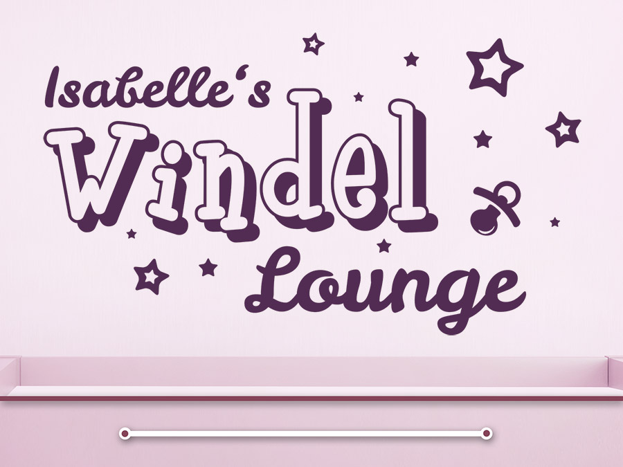 Wandtattoo Windel Lounge