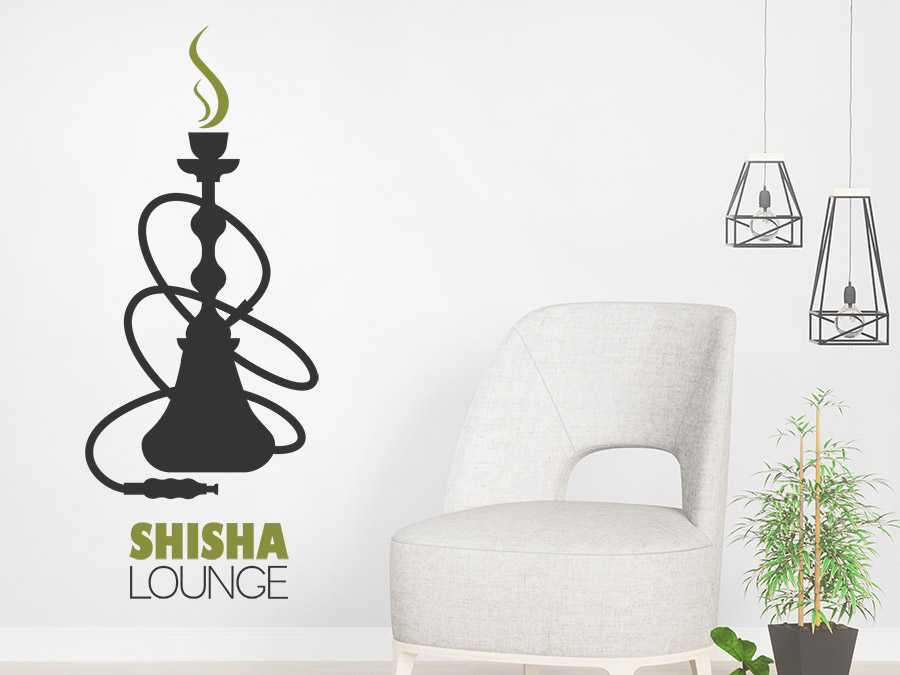 Wandtattoo Shisha Lounge