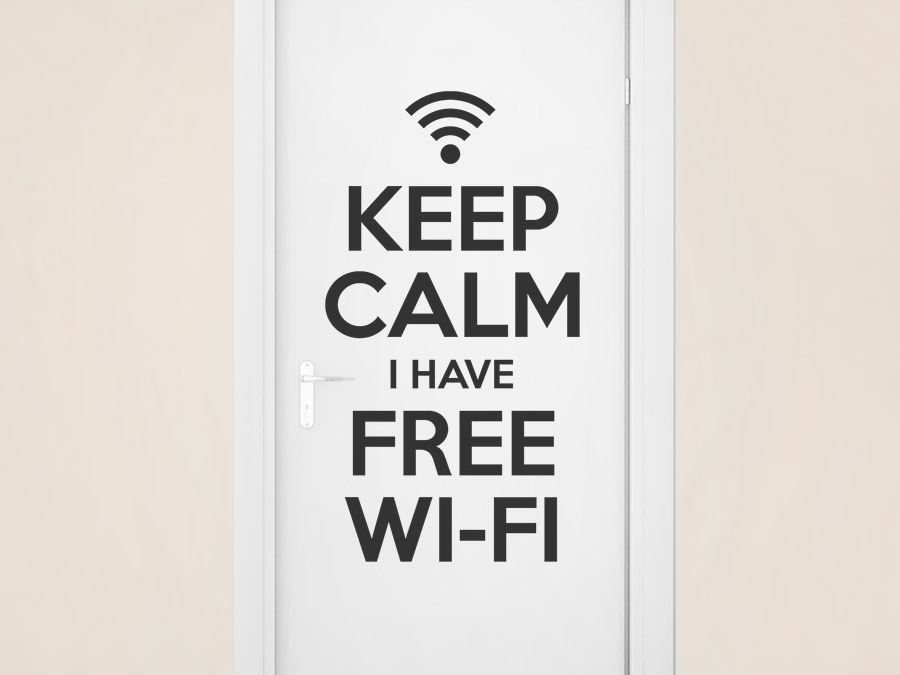 Wandtattoo Free Wifi