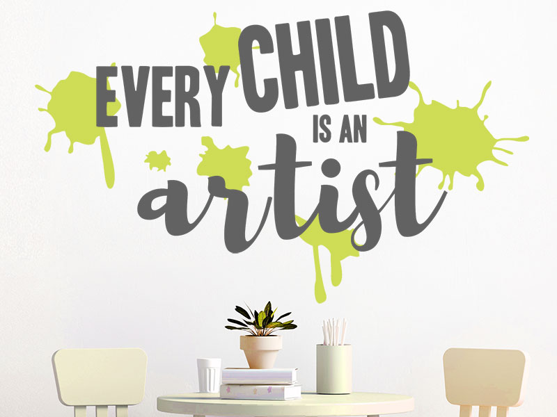 Wandtattoo Every child is an artist