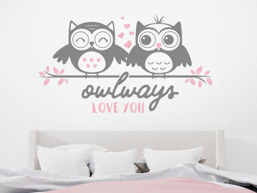 Wandtattoo Owlways love you