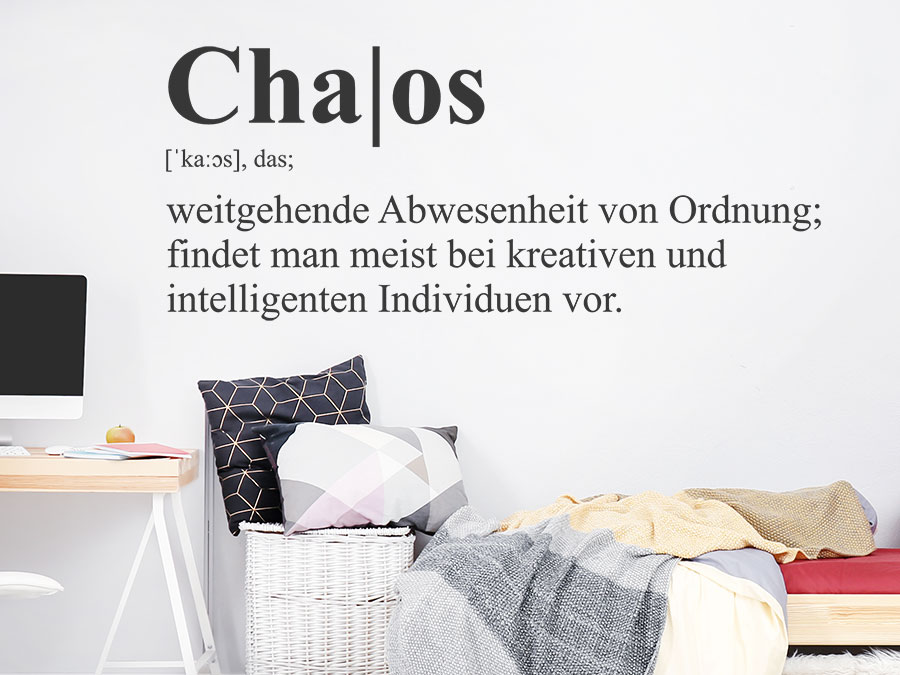 Wandtattoo Chaos Definition