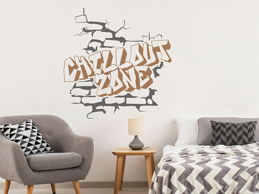 HPNIUB Chill out Wand Aufkleber Lounge Wand AufkleberWandtattoo  Jugendzimmer Spruch CHILL OUT ZONE in Schwarz Wandsticker Teenager Mädchen  & Junge Grafitti Aufkleber Jugendliche Zimmer Deko : : Baumarkt