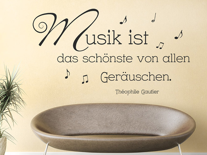 Wandtattoo Meine Nachbarn hören immer gute Musik Wandtattoo.de