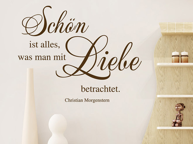 Wandtattoo Liebe liegt in der Luft Spruch Wandtattoo.de