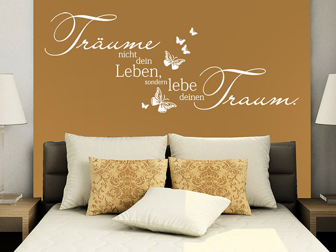 Wandtattoo Schlafzimmer Rauhfaser