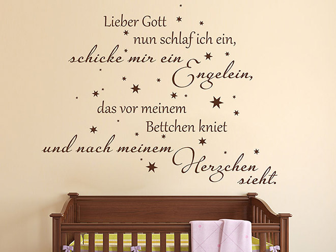Wandtattoo Wurzeln und Flügel Baby Spruch Wandtattoo.de