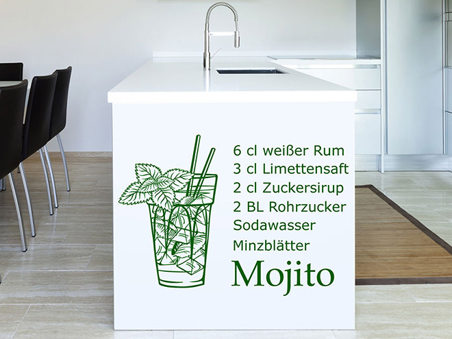 Wandtattoo Mojito