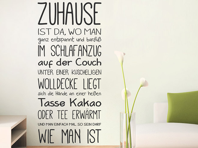 Wandtattoo Schöner Leben Spruchbanner Wandtattoo.de