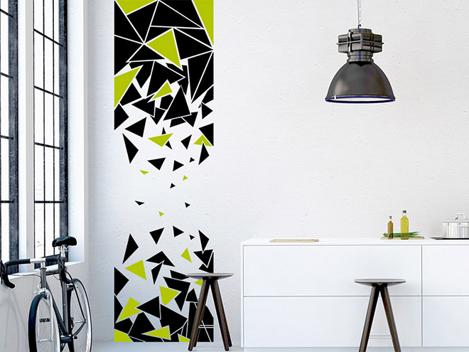 Wandtattoo Banner Dreiecke Wandbanner XXL | WANDTATTOO.DE