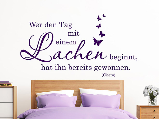 Beginne Jeden Tag Mit Einem Lächeln Sprüche Wandtattoo Beginne jeden Tag mit einem Lächeln | Wandtattoo.de