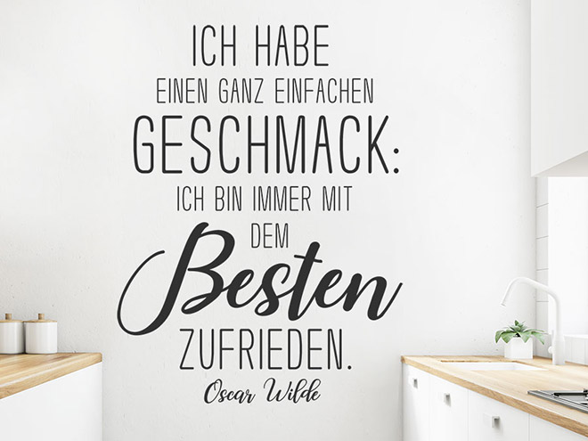 Wandtattoo Zitate über Essen und Trinken WANDTATTOO.DE