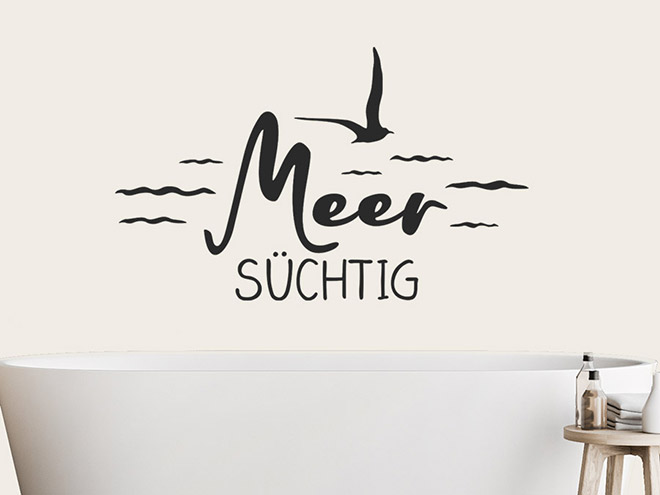Wandtattoo Kopf aus Meer an Wandtattoo.de